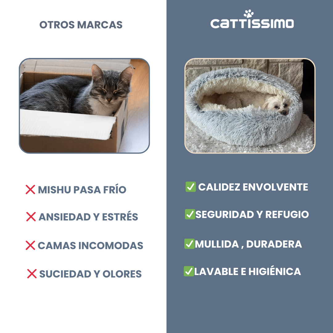 CATTISSIMO™ Cama Refugio cálido y seguro